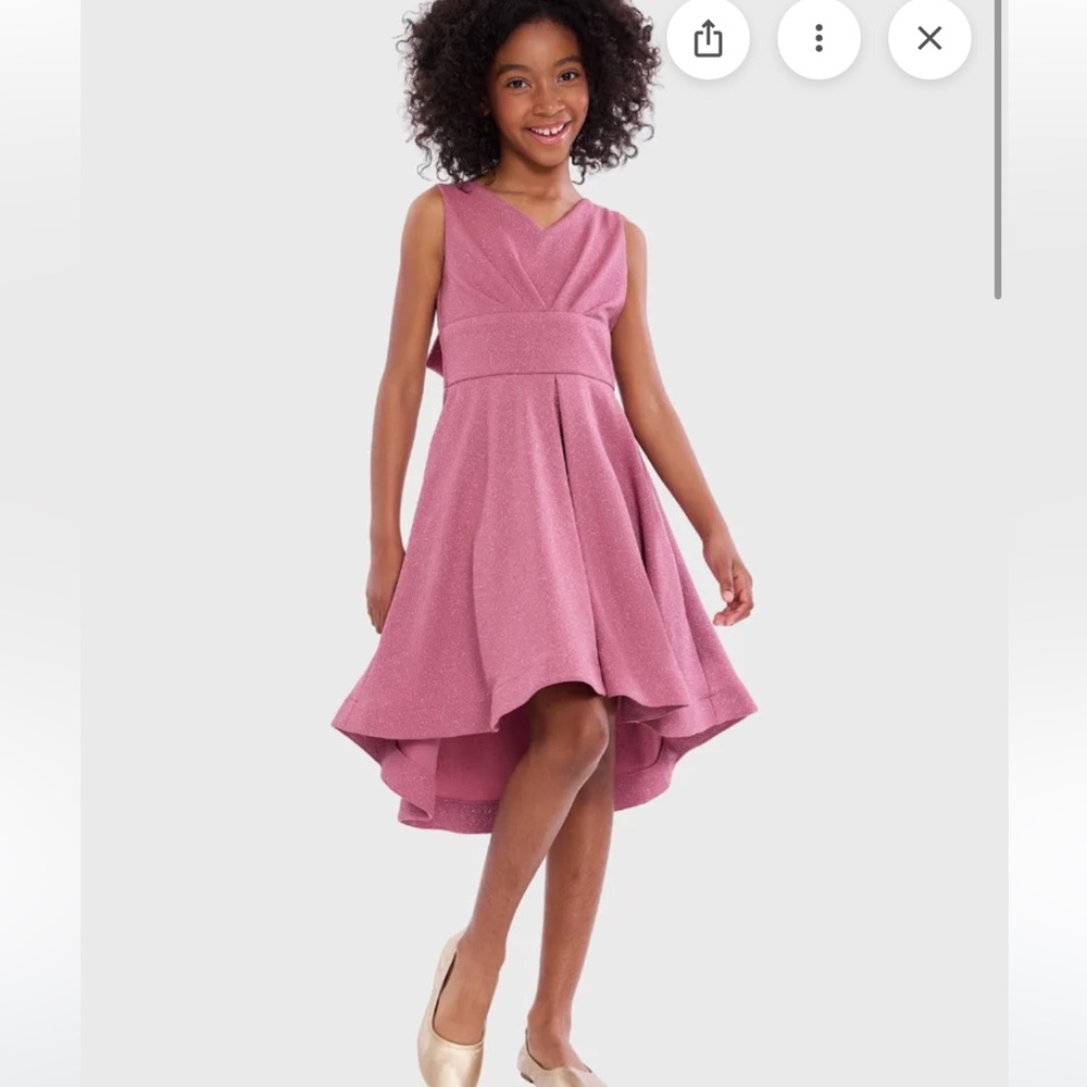 Bonnie Jean Glittery Pink Formal Dress